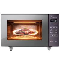 松下（Panasonic）Xtra蔓越莓微波炉烤箱一体机 家用平板式微烤一体机 一健感温加热 6档变频火力 22升大容量GF231Q 【蔓越莓】微波烧烤双用