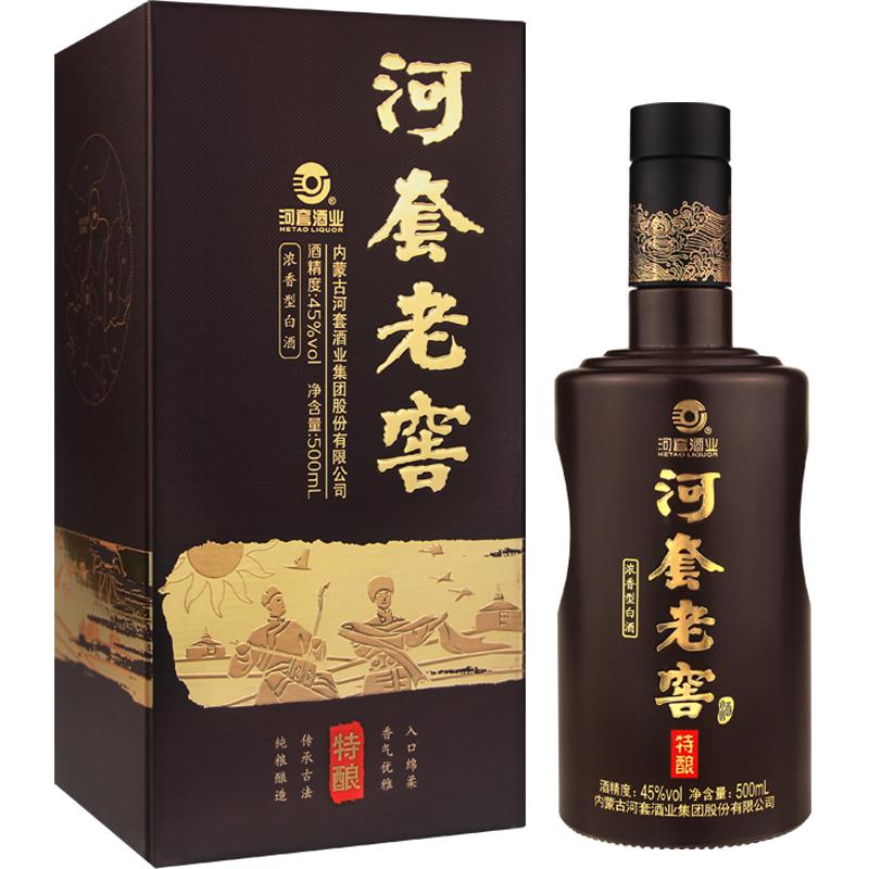  HETAO/河套 浓香型白酒  礼盒装 45%vol 500mL