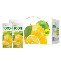 汇源100%阳光柠檬礼盒200ml*12盒纯果汁饮料整箱过年货盒