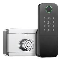 京物质选 老式防盗门牛头锁改智能锁 典雅黑深度防水