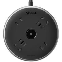 BULL 公牛 GN-R6220 飞碟插排 二位五孔+二位二孔 黑色