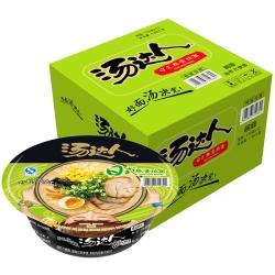 汤达人 统一 汤达人 日式豚骨拉面 130g*12碗 整箱装 方便面泡面 夜宵零食