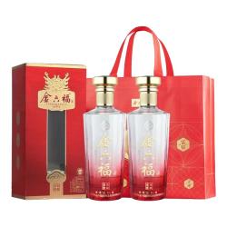 金六福 幸福美满 兼香型白酒 50.8度 500ml*2瓶 手提礼盒装 中秋送礼