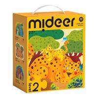 mideer 弥鹿 MD3100-1 2阶-亲子动物 普通拼图 57片