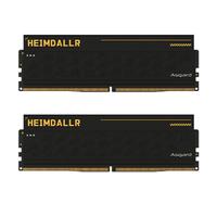 阿斯加特（Asgard）64GB(32GBx2) DDR5 6400 台式机内存条 海姆达尔 马甲条 海力士A-die CL32 黑厚甲