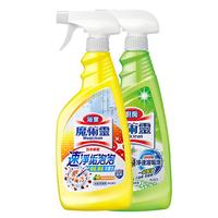 花王 厨房油污净+浴室清洁剂 500ml+500ml 清洁工具