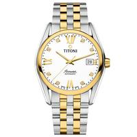 TITONI 梅花 空中霸王系列 38.5毫米自动上链腕表 83909 SY-063