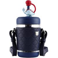 杯具熊（BEDDYBEAR） 儿童吸管冷萃杯Tritan材质男女宝宝夏季大容量户外运动水杯 冷萃杯-恐龙 580ml