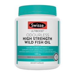 斯维诗 omega-3 1500mg 无腥味高浓度野生鱼油胶囊 400粒