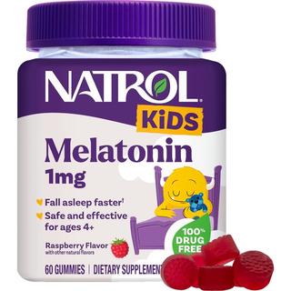 NATROL 儿童褪黑素软糖 树莓味 60粒
