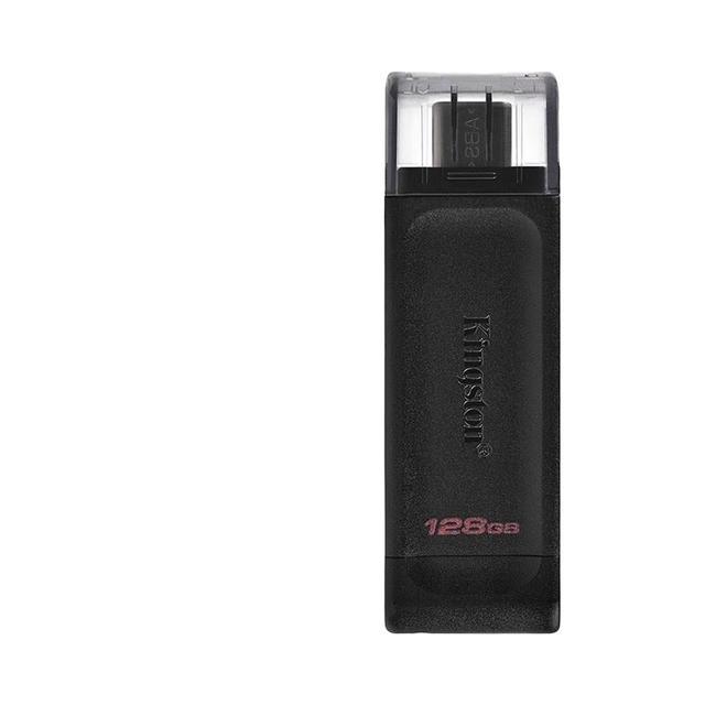 金士顿 DT70 USB3.2 Gen1 U盘 黑色 128GB Type-C