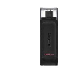 金士顿 DT70 USB3.2 Gen1 U盘 黑色 128GB Type-C