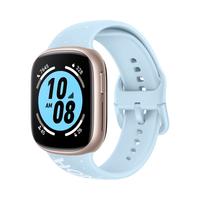 HONOR 荣耀 荣耀手表4 智能手表 46mm 金色铝合金表壳 云水蓝橡胶表带（血压，GPS，血氧）