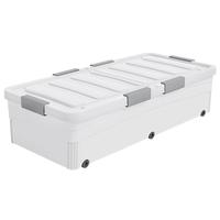 佳帮手 Joybos床底收纳箱床下衣服被子收纳扁平双开盖整理储物箱带双向滑轮 荐·【101*51*24】6滑轮6卡扣