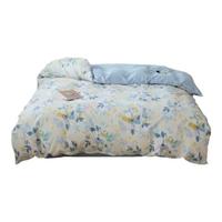 金号100%纯棉被套单件A类抗菌全棉被罩床上四件套宿舍床单三件套 沁蓝【抗菌A类 100%棉】 单被套【尺寸: 200cm*230cm 】