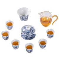 GOLD AND JADES 金镶玉 青花初夏 茶具套装 9件套