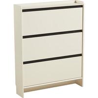 林氏家居超薄翻斗鞋柜家用门口2024室内入户多层林氏木业NZ1N-A 白色+深色木纹|超薄鞋柜0.8米