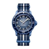 BLANCPAIN 宝珀 XS.WATCH腕表五十噚系列男女表机械手表42.3mm 蓝色大西洋 SO35A100