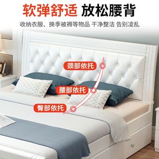 实木床现代简约1.8米主卧双人床家用1.5米经济性1米出租屋单人床