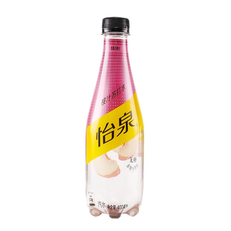 Schweppes 怡泉 无糖桃汁苏打水 400ml*12瓶