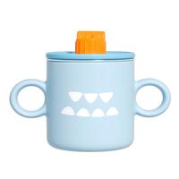 如山儿童水杯牛奶杯家用宝宝喝水杯吸管杯保温刻度不锈钢直饮杯子