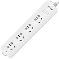 DELIXI 德力西 CD98J-LK4X3 新国标插排 四位五孔 3m