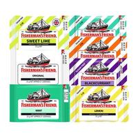 5袋装 英国进口 渔夫之宝 fisherman's friend 润喉糖 无糖糖果 特强进口薄荷糖 5、无糖薄荷味25g*5袋