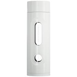 炊大皇 玻璃水杯 防爆隔热防烫防滑底带茶漏 优雅白 420ml