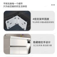 皇琥蜂窝铝大户型阳台洗衣柜一体台盆组合池槽洗衣机伴侣滚筒搓板