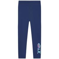 特步（XTEP）儿童童装女童大童百搭舒适运动针织九分裤 深奥蓝 165cm