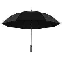 左都（ZUODU）雨伞男晴雨两用伞女长柄自双人大伞车载雨伞雨具商务男士直杆伞 【气质灰】原木弯钩+加大伞面