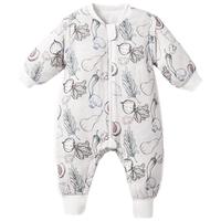 嫚熙（EMXEE）婴儿睡袋秋冬纱罗桑蚕丝儿童宝宝恒温防踢被 蔬果农庄100码