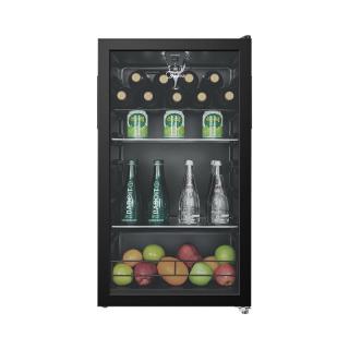 美的 95升冰吧冷藏家用客厅小冰箱办公室冰吧茶叶饮料水果蔬菜保鲜柜红酒柜JC-98GM(E)