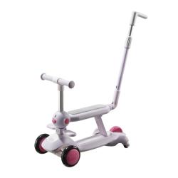 babycare 儿童滑板车1-多功能遛娃宝宝可坐滑滑车周岁 黎空紫