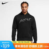 NIKE 耐克 套头衫男帽衫加绒CLUB+ BB PO卫衣FB7489-010黑2XL