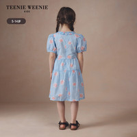 Teenie Weenie Kids小熊童装24夏季款女童清凉可爱休闲连衣裙 蓝色 150 cm