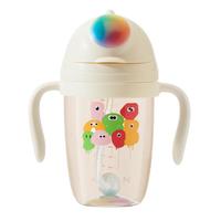 如山PPSU婴儿童吸管学饮杯鸭嘴杯喝水杯子6个月以上宝宝水杯奶瓶 彩虹鸭嘴杯 300ml