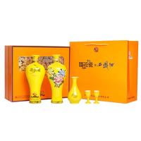 国花瓷 20年陈酿 白酒礼盒  50度及以上 礼盒装 凤香型 500ml