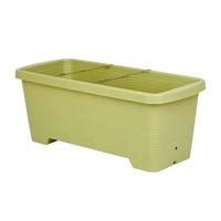 爱丽思（IRIS）特大号树脂花盆菜园种菜盆加厚水果蔬菜盆带排水口 700浅绿色