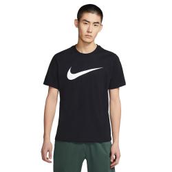 NIKE Sportswear Swoosh 男子运动T恤 DC5095-010 黑色 L
