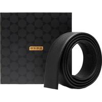 京东京造 真皮男士皮带腰带商务休闲皮带身 黑色120cm