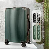 Rockland 洛克兰（ROCKLAND）铝框拉杆箱20寸24寸登机箱商务行李箱旅行箱密码箱防刮耐磨万向飞机轮 墨绿色 20寸（出差旅行，可登机）
