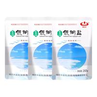 察尔汗低钠盐260g*3袋【未加碘】未添加抗结剂湖盐青海食用盐 未加碘袋低钠湖盐260g*3