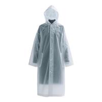 洋臣非一次性雨衣便携成人款加厚eva户外旅游防暴雨长款时尚雨衣 均码【白色】 2件