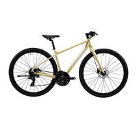 坎普(CAMP)GX100 公路车平把赛车铝合金内走线成人24速砾石瓜车纯油碟自行车 牛奶黄 24速 405码