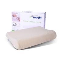 TEMPUR 泰普尔 儿童枕头原装进口记忆棉感温枕芯保护肩颈枕太空慢回弹睡眠枕头 米黄色 儿童枕(40*26*7/4cm)