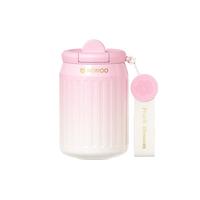 NONOO桃之夭夭系列保温杯咖啡杯316不锈钢便携水杯 桃夭粉350ml