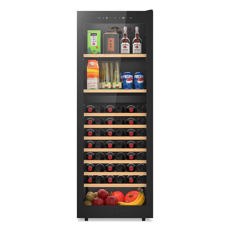 维诺卡夫(Vinocave)红酒柜恒温酒柜家用客厅多功能风冷保湿洋酒 白酒葡萄酒茶叶冰箱冷藏柜 JC-266BD 243L