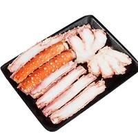 俄罗斯熟冻帝王蟹腿拼盘(蟹腿+蟹钳) 450g盒装 大螃蟹 聚会 海鲜水产 俄罗斯大号蟹腿450g（无冰）