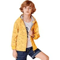 PELLIOT 伯希和 13930611 儿童软壳衣 明黄色印花 110cm